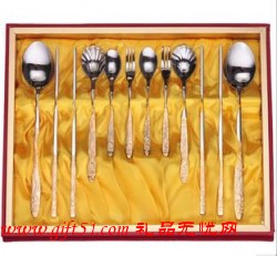 商務禮品 鍍金餐具龍鳳呈祥（10套裝）
