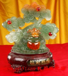 琉璃仿玉招財樹發財樹定制