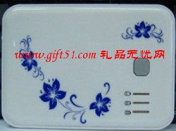 藍色青花移動電源定制,廣州移動電源定做