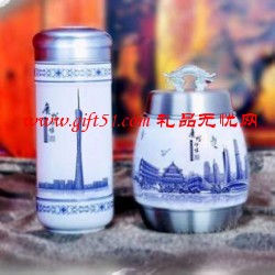 廣州印象卸泉杯商務(wù)兩件套(杯+圓滿罐)